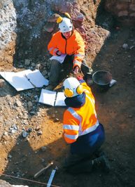 Fouille du site d'archéologie préventive de la place coislin à metz en 2024